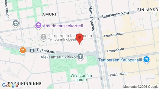 Apartments for rent i Tampere Keskinen - kort over placeringen