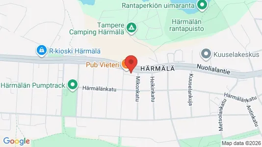 Apartments for rent i Tampere Eteläinen - kort over placeringen