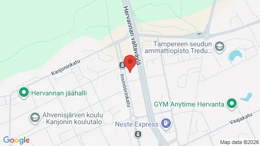 Apartments for rent i Tampere Kaakkoinen - kort over placeringen