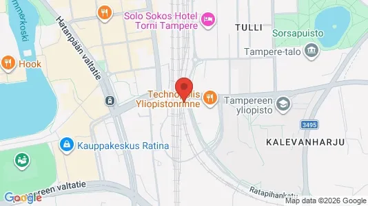 Apartments for rent i Tampere Keskinen - kort over placeringen