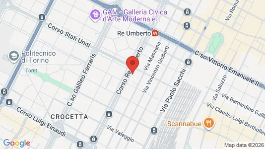 Apartments for rent i Turin - kort over placeringen