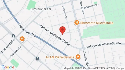 Apartments for rent i Chemnitz - kort over placeringen