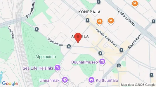 Apartments for rent i Helsinki Keskinen - kort over placeringen