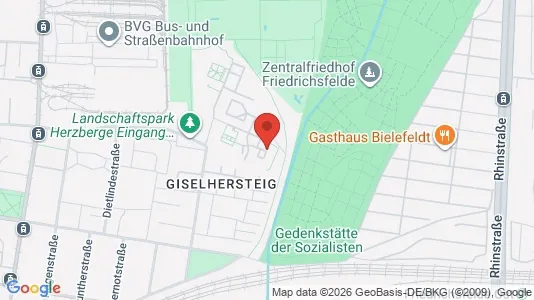 Apartments for rent i Berlin Lichtenberg - kort over placeringen