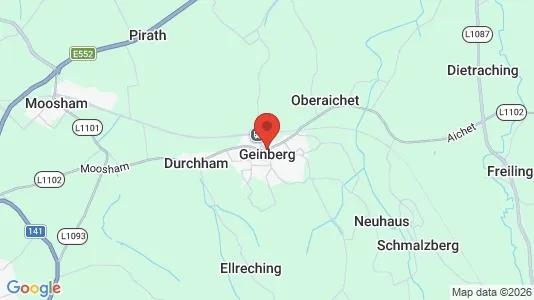 Apartments for rent i Geinberg - kort over placeringen