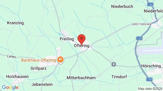Apartments for rent i Oftering - kort over placeringen