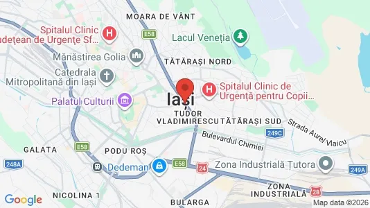 Rooms for rent i Iaşi - kort over placeringen