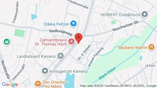 Apartments for rent i Bautzen - kort over placeringen
