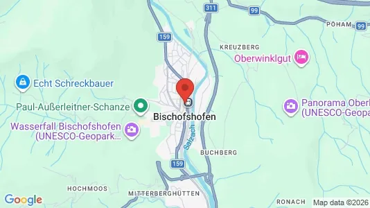 Apartments for rent i Bischofshofen - kort over placeringen
