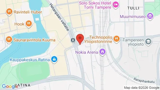 Apartments for rent i Tampere Keskinen - kort over placeringen