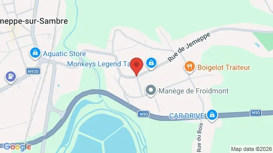 Apartments for rent i Jemeppe-sur-Sambre - kort over placeringen