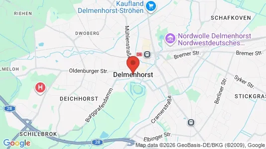 Apartments for rent i Delmenhorst - kort over placeringen