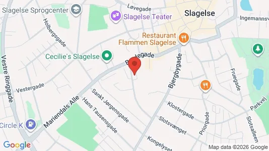 Apartments for rent i Slagelse - kort over placeringen