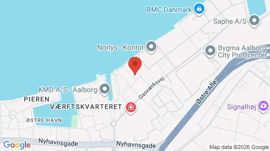 Apartments for rent i Aalborg Center - kort over placeringen