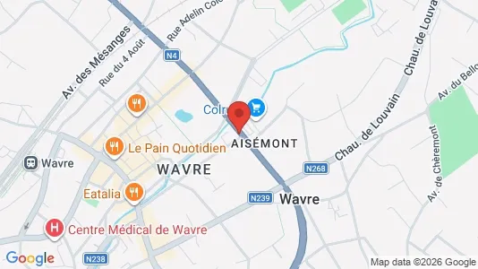 Apartments for rent i Waver - kort over placeringen