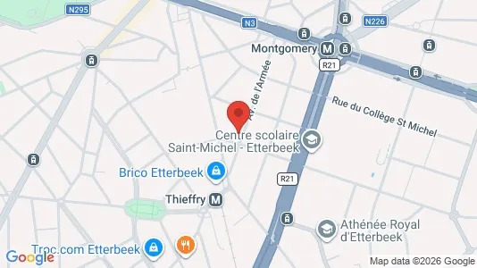 Apartments for rent i Brussels Etterbeek - kort over placeringen