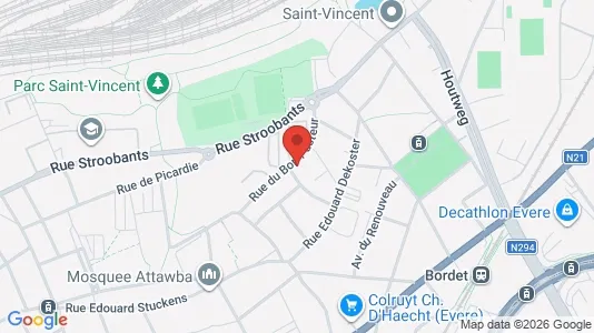 Apartments for rent i Brussels Evere - kort over placeringen