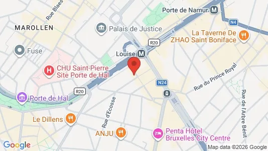 Apartments for rent i Brussels Sint-Gillis - kort over placeringen