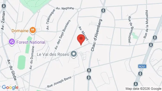 Apartments for rent i Brussels Vorst - kort over placeringen