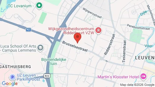 Apartments for rent i Leuven - kort over placeringen