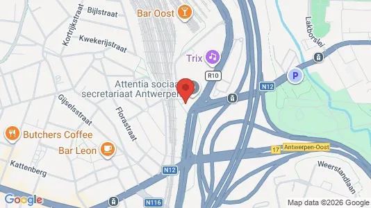 Apartments for rent i Antwerp Borgerhout - kort over placeringen