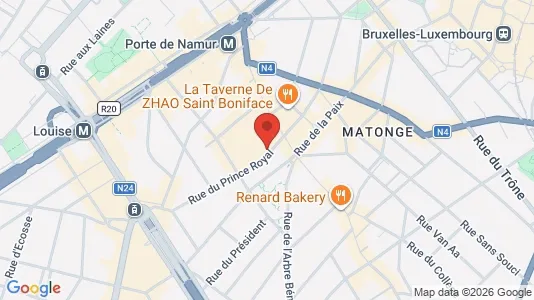 Apartments for rent i Brussels Elsene - kort over placeringen