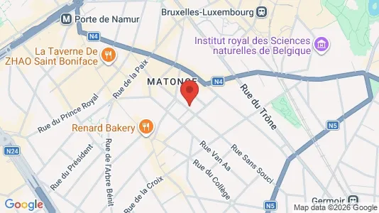 Apartments for rent i Brussels Elsene - kort over placeringen