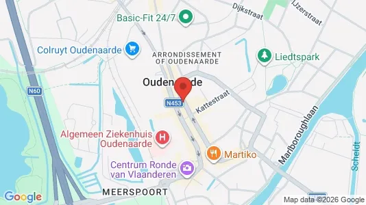 Apartments for rent i Oudenaarde - kort over placeringen