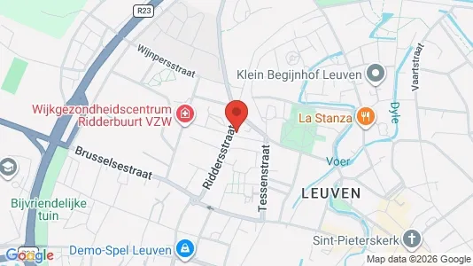 Apartments for rent i Leuven - kort over placeringen