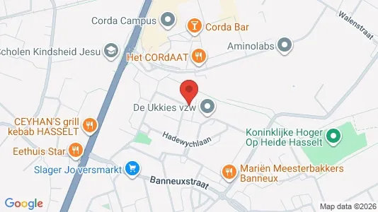 Apartments for rent i Hasselt - kort over placeringen