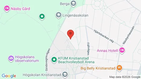 Rooms for rent i Kristianstad - kort over placeringen
