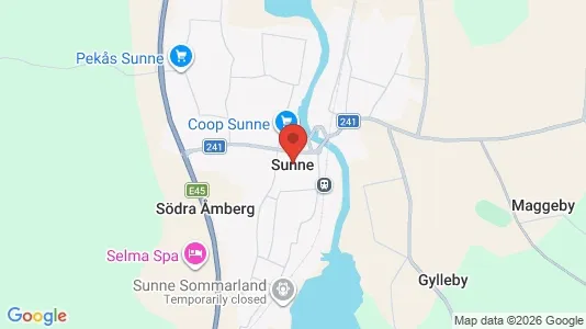 Houses for rent i Sunne - kort over placeringen