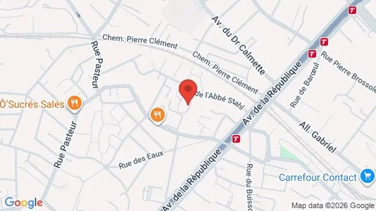 Apartments for rent i Lille - kort over placeringen