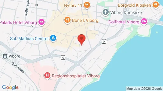 Apartments for rent i Viborg - kort over placeringen