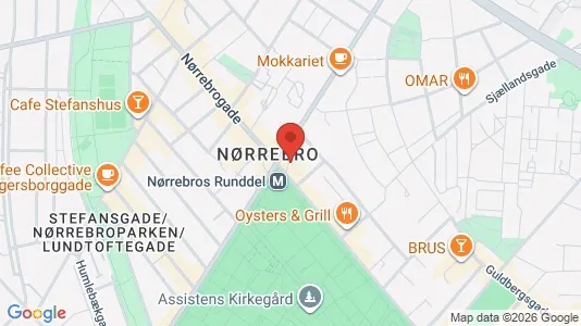 Apartments for rent i Nørrebro - kort over placeringen