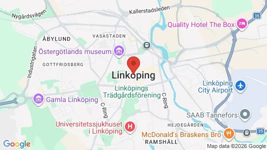 Houses for rent i Linköping - kort over placeringen