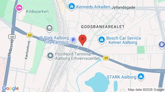 Apartments for rent i Aalborg Center - kort over placeringen