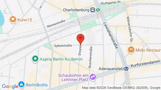 Apartments for rent i Berlin Charlottenburg-Wilmersdorf - kort over placeringen
