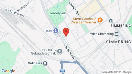 Apartments for rent i Wien Simmering - kort over placeringen