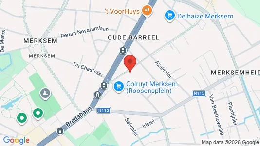 Apartments for rent i Antwerp Merksem - kort over placeringen