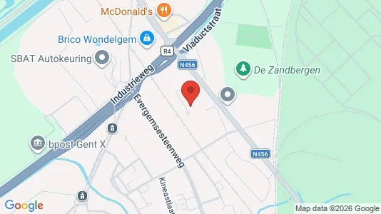 Apartments for rent i Gent Wondelgem - kort over placeringen