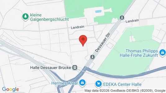 Apartments for rent i Halle (Saale) - kort over placeringen