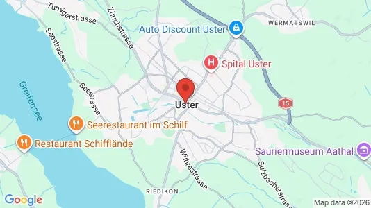 Rooms for rent i Uster - kort over placeringen