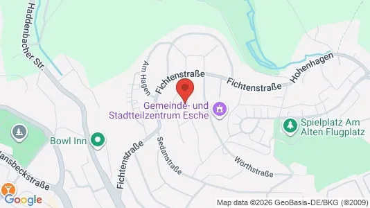Apartments for rent i Remscheid - kort over placeringen