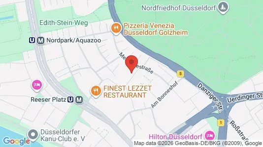 Apartments for rent i Dusseldorf - kort over placeringen