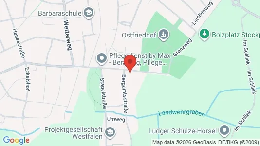 Apartments for rent i Warendorf - kort over placeringen