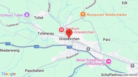 Apartments for rent i Grieskirchen - kort over placeringen