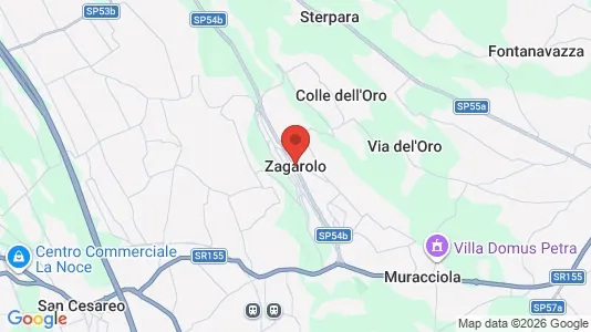 Apartments for rent i Zagarolo - kort over placeringen