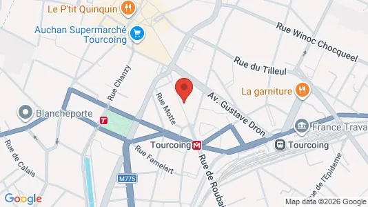 Apartments for rent i Lille - kort over placeringen
