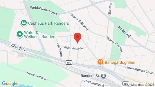 Apartments for rent i Randers C - kort over placeringen